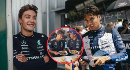 George Russell y Alex Albon preparan tacos de pastor y carne asada, al estilo lucha libre