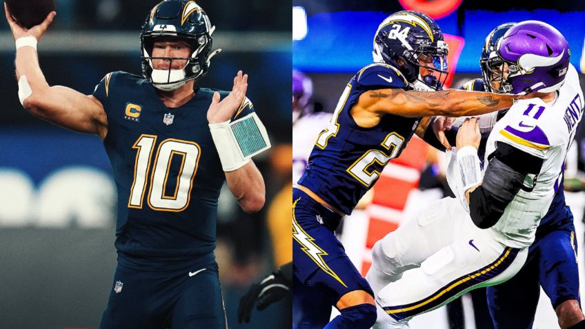 NFL 2025: Justin Herbert se luce con 3 TD en la paliza de Chargers contra Vikings en la Semana 8