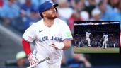 Foto ilustrativa de la nota titulada: Serie Mundial 2025: Alejandro Kirk pega jonrón en la paliza de Blue Jays sobre Dodgers en el Juego 1