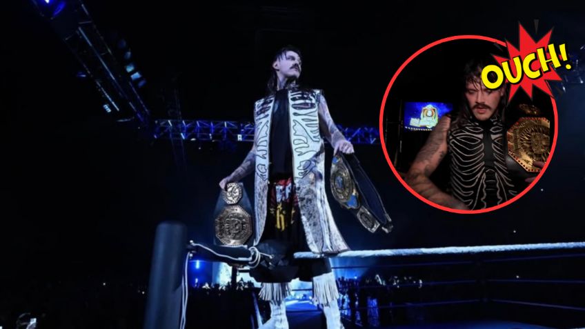 Dominik Mysterio sufre corte en la ceja tras ser impactado con una moneda en AAA | VIDEO