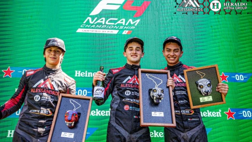 Alessandros Racing logra triplete en F4 dentro del Formula 1 Gran Premio de la Ciudad de México