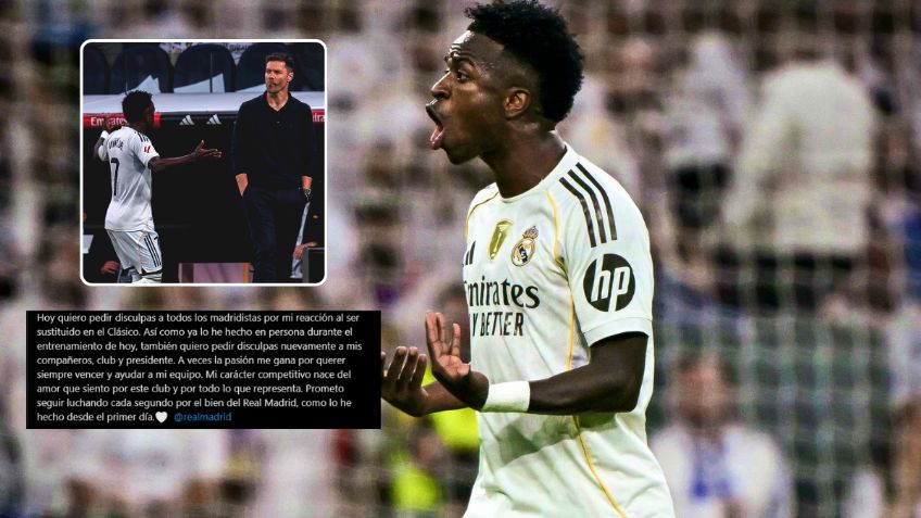 Vinicius ignora a Xabi Alonso en su disculpa por "berrinche" con el Real Madrid en El Clásico