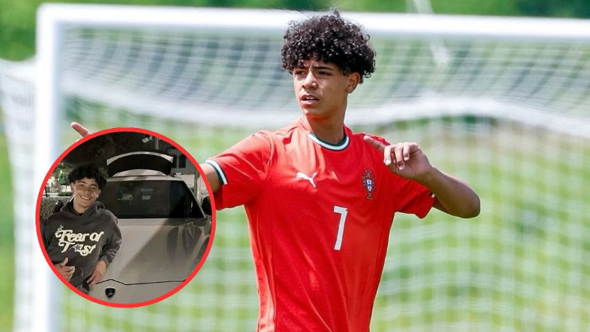 Cristiano Ronaldo Jr. presume su primer auto; vale más de 5 millones de pesos | FOTO