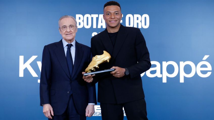 Kylian Mbappé recibe la Bota de Oro; se une a Hugo Sánchez y Cristiano Ronaldo en el Real Madrid