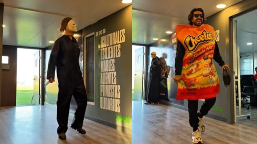 Jugadores de FC Juárez llegan al entrenamiento con sus disfraces de Halloween | VIDEO