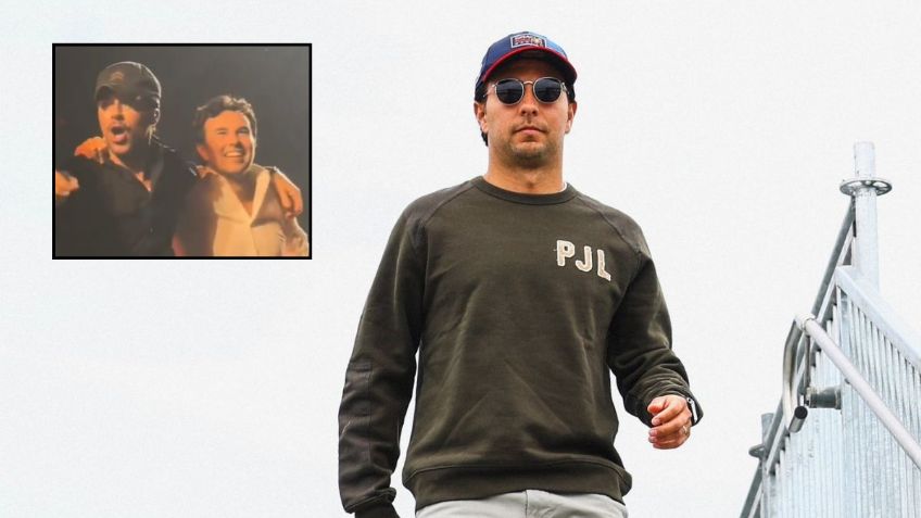 Checo Pérez baila junto a Enrique Iglesias durante concierto en Guadalajara | VIDEO