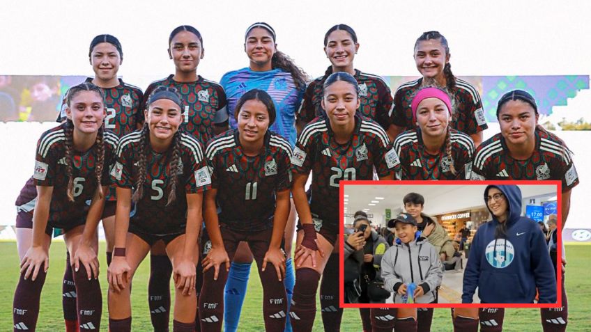 Jugadora de México Sub-17 Femenil regaló "tachones" a niño que esperó al equipo | VIDEO