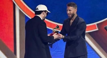 Sergio Ramos acaparó la atención junto a Bad Bunny en los Latin Grammy 2025 | VIDEO