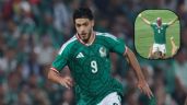 Foto ilustrativa de la nota titulada: Raúl Jiménez festeja con máscara de lucha libre tras anotar en el juego México vs Paraguay | VIDEO