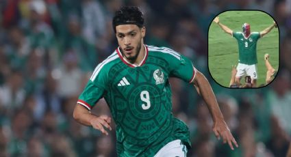Raúl Jiménez festeja con máscara de lucha libre tras anotar en el juego México vs Paraguay | VIDEO