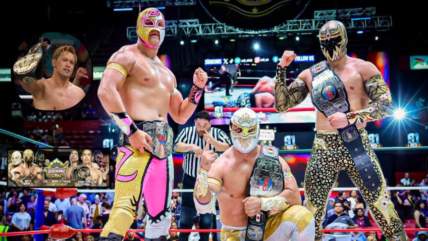 AEW: Místico, Máscara Dorada y Neón expondrán títulos de tríos del CMLL ante The Don Callis Family