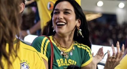 Dua Lipa extiende su tour futbolero en Sudamérica; asistió al Maracaná en Brasil | VIDEO