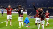 Foto ilustrativa de la nota titulada: Sin Santi Gimenez, Milan logra agónica victoria ante el Inter en el Derby della Madonnina