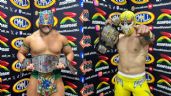 Foto ilustrativa de la nota titulada: CMLL: Gran Guerrero y Máscara Dorada retienen sus campeonatos ante estrellas de AEW