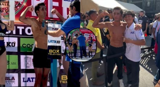 Gustavo "Dorado" Rivera-Río cumple en la báscula y va con todo por la victoria en Puebla