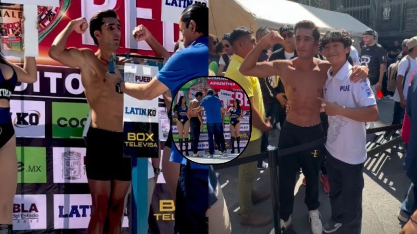 Gustavo "Dorado" Rivera-Río cumple en la báscula y va con todo por la victoria en Puebla