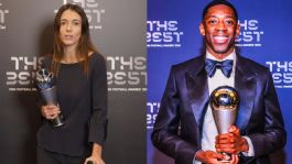 Foto que representa a Dembélé y Aitana Bonmatí se consagran en The Best 2025 y confirman su dominio en el fútbol mundial