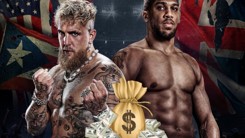 ¿Cuántos MILLONES ganarán Jake Paul y Anthony Joshua por su pelea?