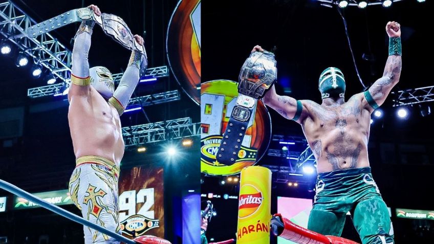 CMLL: Místico y Templario cierran 2025 con defensas titulares; así vencieron a Difunto y Volador Jr.