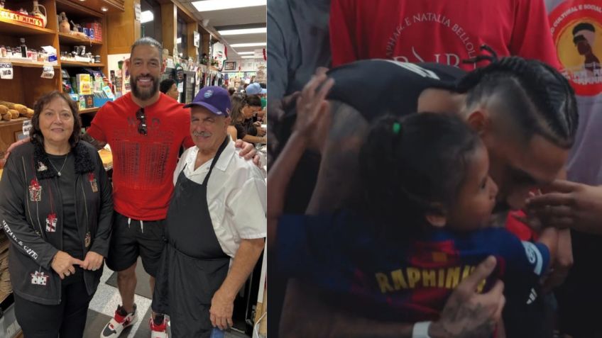 Roman Reigns lleva pizzas a un hospital y Raphinha sorprende a niños con juguetes