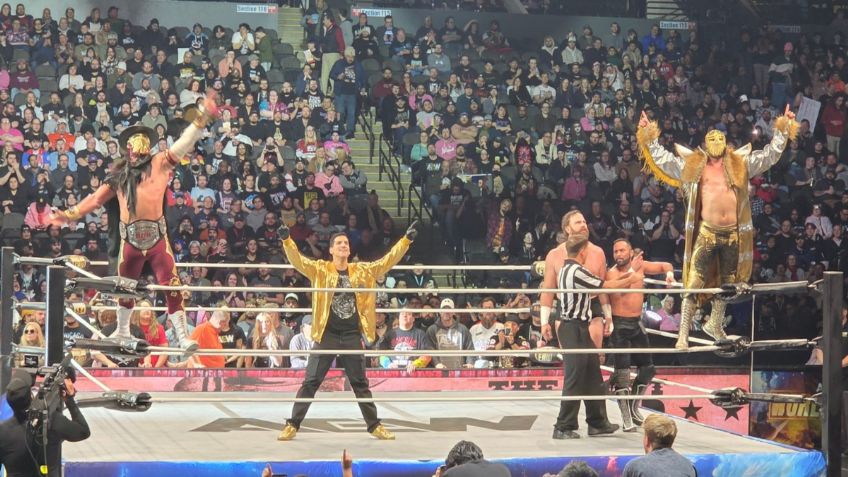 AEW Worlds End 2025: Bandido y Máscara Dorada triunfan ante Mark Davis y Rocky Romero | VIDEO
