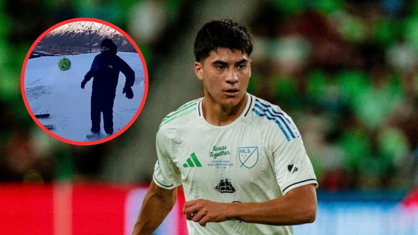 Ni el frío detiene a Obed Vargas; así realizó dominadas en la nieve de Alaska | VIDEO