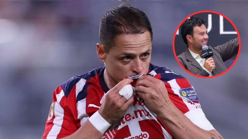 Checo Pérez defiende a Chicharito Hernández tras su penal fallado con Chivas