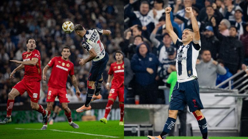 Rayados vence a Toluca en la Semifinal de Ida con golazo de Germán Berterame | VIDEO