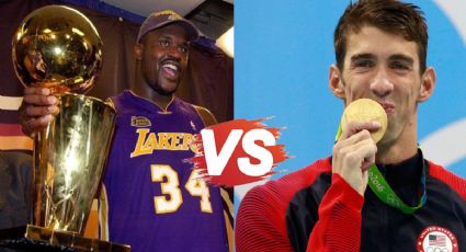Shaquille O'Neal vs Michael Phelps: La carrera de natación que ganó la estrella de la NBA | VIDEO