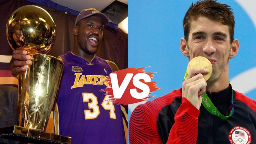 Shaquille O'Neal vs Michael Phelps: La carrera de natación que ganó la estrella de la NBA | VIDEO