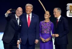Foto ilustrativa de nota Sorteo Mundial 2026: Así fue el encuentro entre Claudia Sheinbaum y Donald Trump | FOTOS