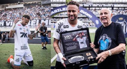 Neymar recibe monumental ovación tras salvar a Santos del descenso en Brasil | VIDEO