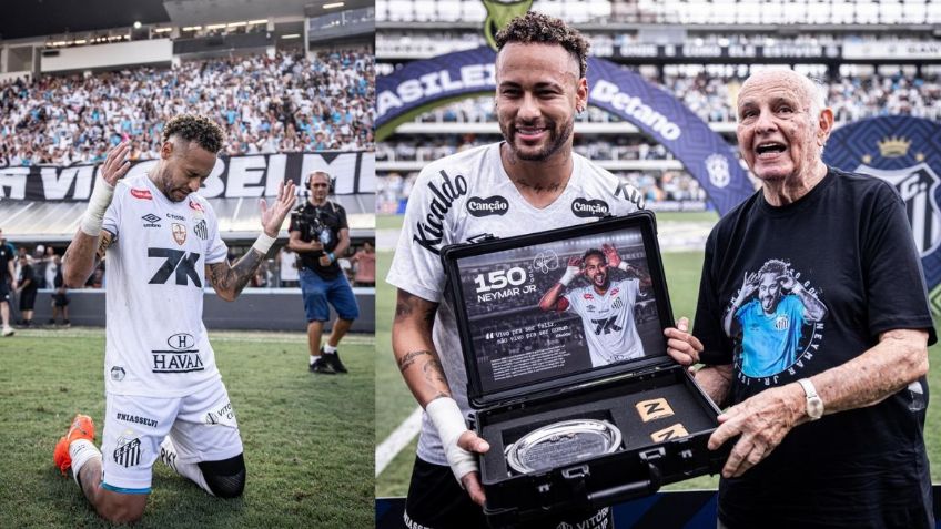 Neymar recibe monumental ovación tras salvar a Santos del descenso en Brasil | VIDEO