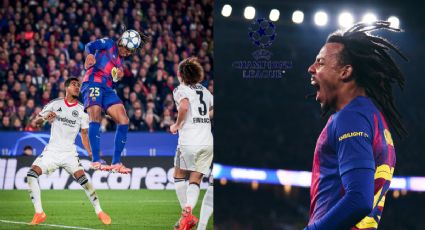 Koundé comanda la remontada del Barcelona con doblete ante el Frankfurt en Champions League