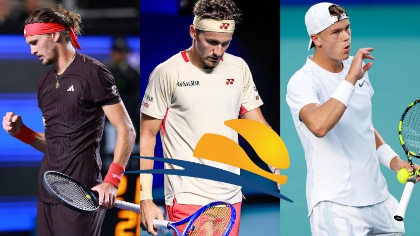 Zverev, Ruud, Rune y los favoritos que quedaron fuera del Abierto Mexicano de Tenis