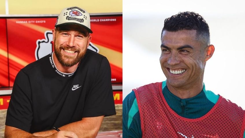Travis Kelce felicita a Cristiano Ronaldo por su cumpleaños 40 previo al Super Bowl LIX