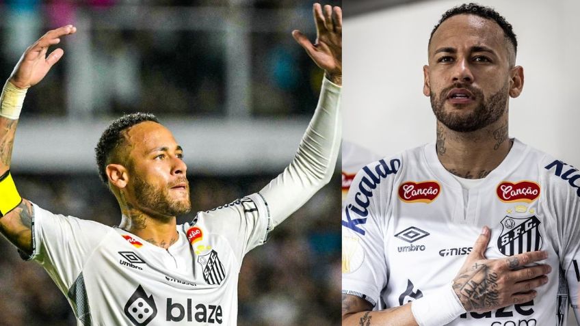 Tunden con balonazos y patadas a Neymar en su regreso con Santos | VIDEO