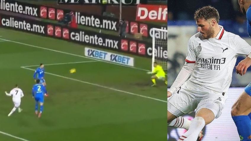 Así fue el GOLAZO de Santi Gimenez en su debut con el Milan en la Serie A | VIDEO