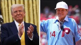 Foto que representa a Donald Trump anuncia importante decisión sobre Pete Rose, quien fue expulsado del béisbol