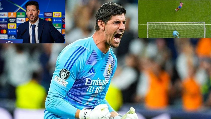 Courtois llama "llorón" al técnico del Atlético de Madrid tras polémico penal