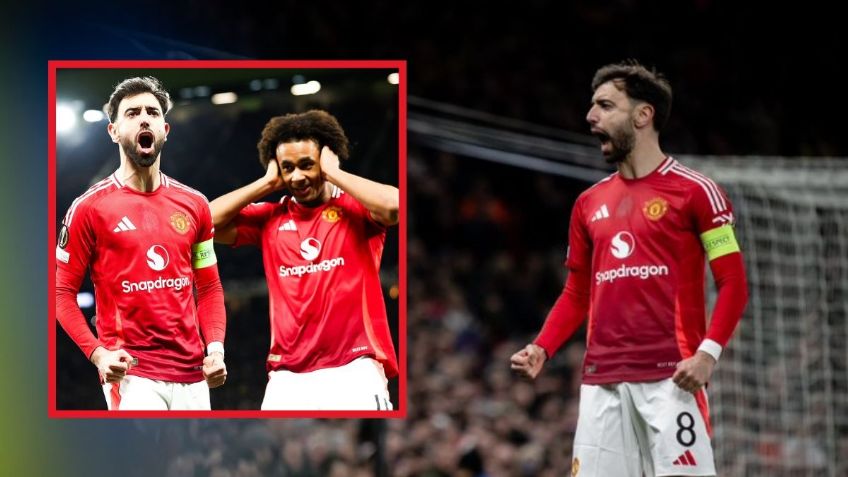 Bruno Fernandes lidera al Manchester United con hat-trick y avanza a cuartos de Europa League
