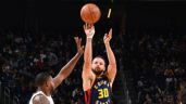 Foto ilustrativa de la nota titulada: Stephen Curry anota histórica canasta y llega a 4 mil triples en la NBA 2025 | VIDEO