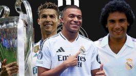 Foto que representa a Kylian Mbappé adelanta a Hugo Sánchez y acecha récord de Cristiano Ronaldo en el Real Madrid