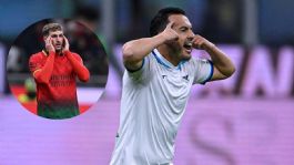 Foto que representa a Con Santiago Gimenez de titular, Milan pierde con Lazio en el Estadio de San Siro