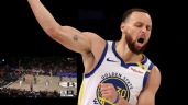 Foto ilustrativa de la nota titulada: Stephen Curry logra alucinante triple desde media cancha, en noche de 40 puntos