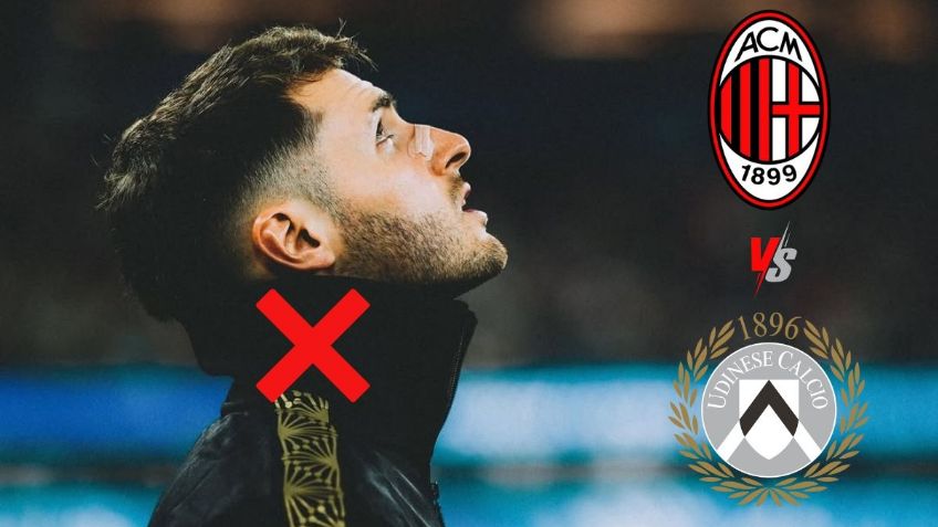 Santi Gimenez sigue lesionado y será baja con Milan ante Udinese, ¿cuándo volvería a la Serie A?