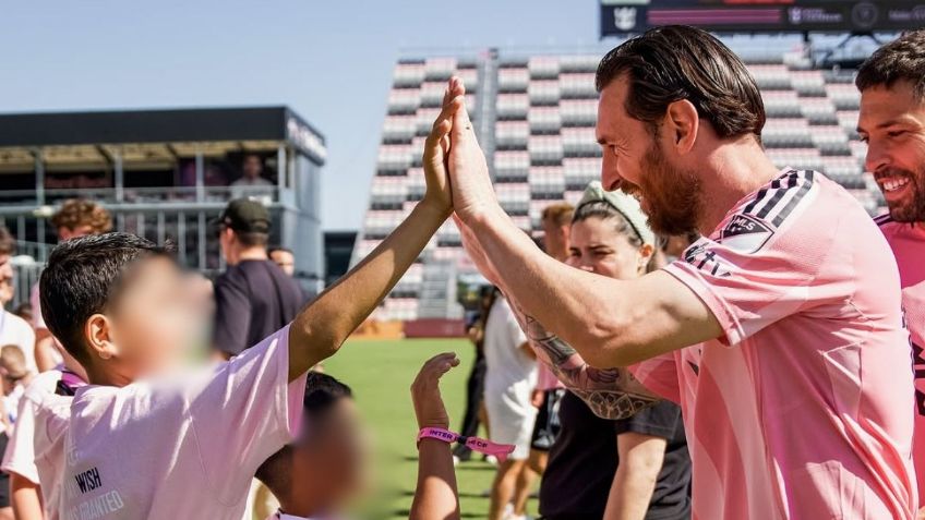 El conmovedor momento que Lionel Messi tuvo con 23 niños en Miami