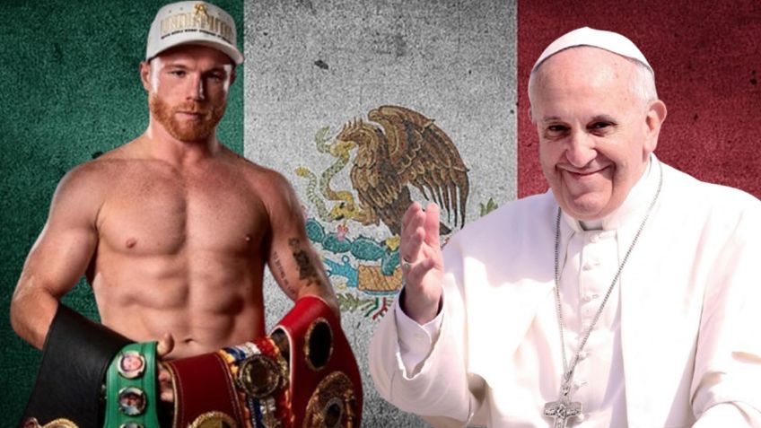 El día que el Papa Francisco recibió unos guantes conmemorativos de Canelo Álvarez