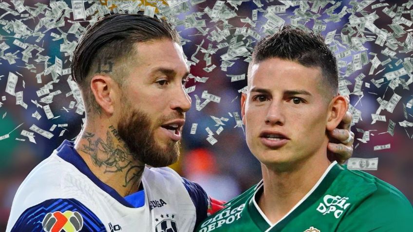 James Rodríguez vs Sergio Ramos: ¿Qué jugador de la Liga MX tendría mayor fortuna?