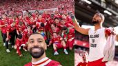 Foto ilustrativa de la nota titulada: Liverpool gana la Premier League 2025: Salah logra récord de goleo; Gakpo festeja a lo Kaká